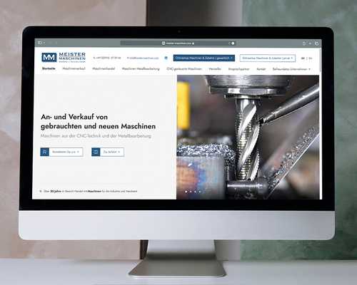 Meister Maschinen Website