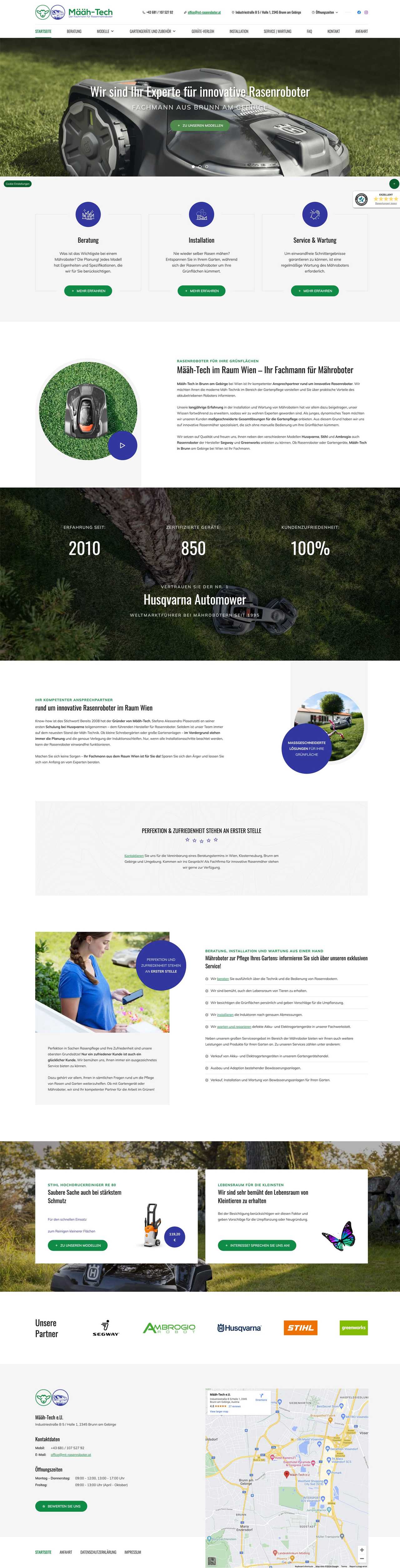 Landing page desktop
