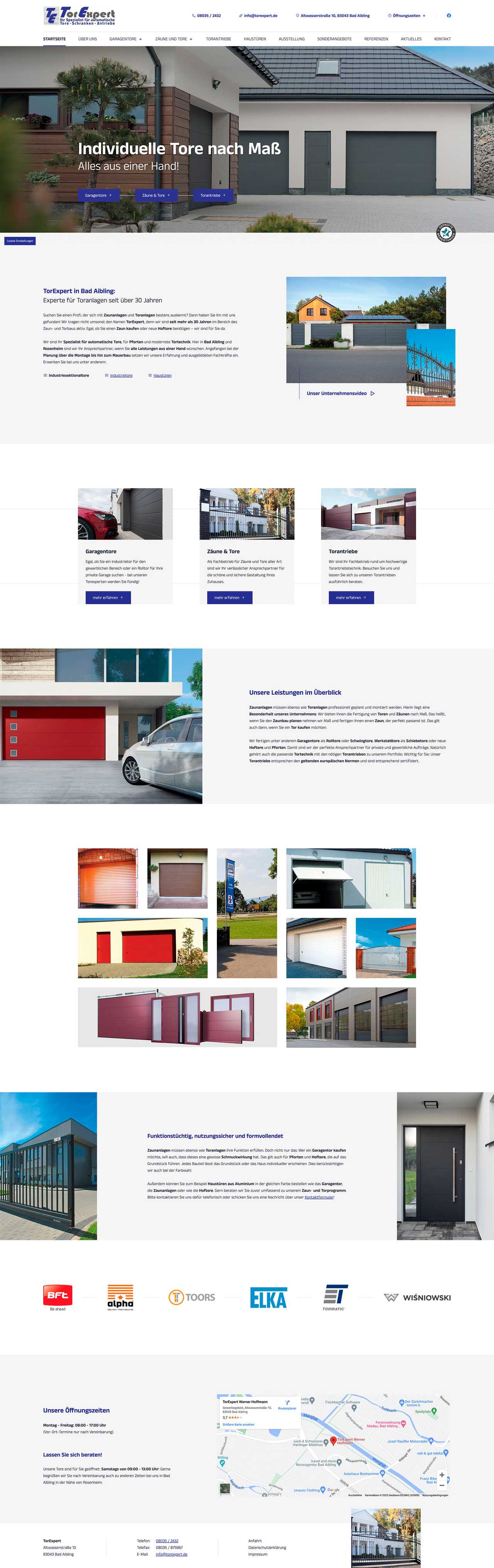 Landing page desktop