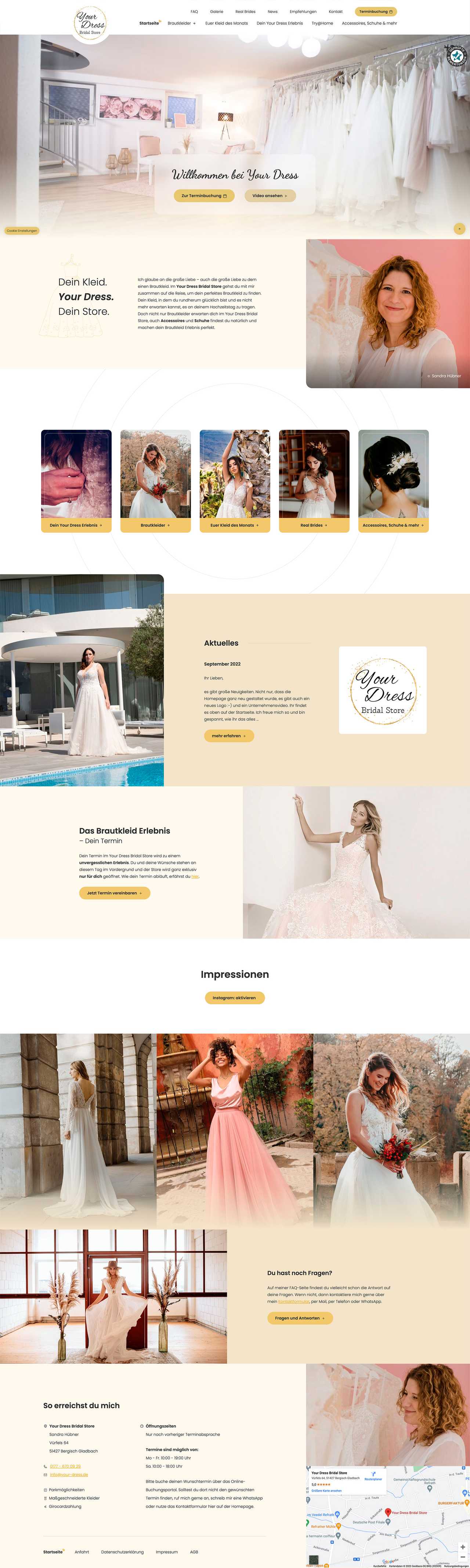 Landing page desktop